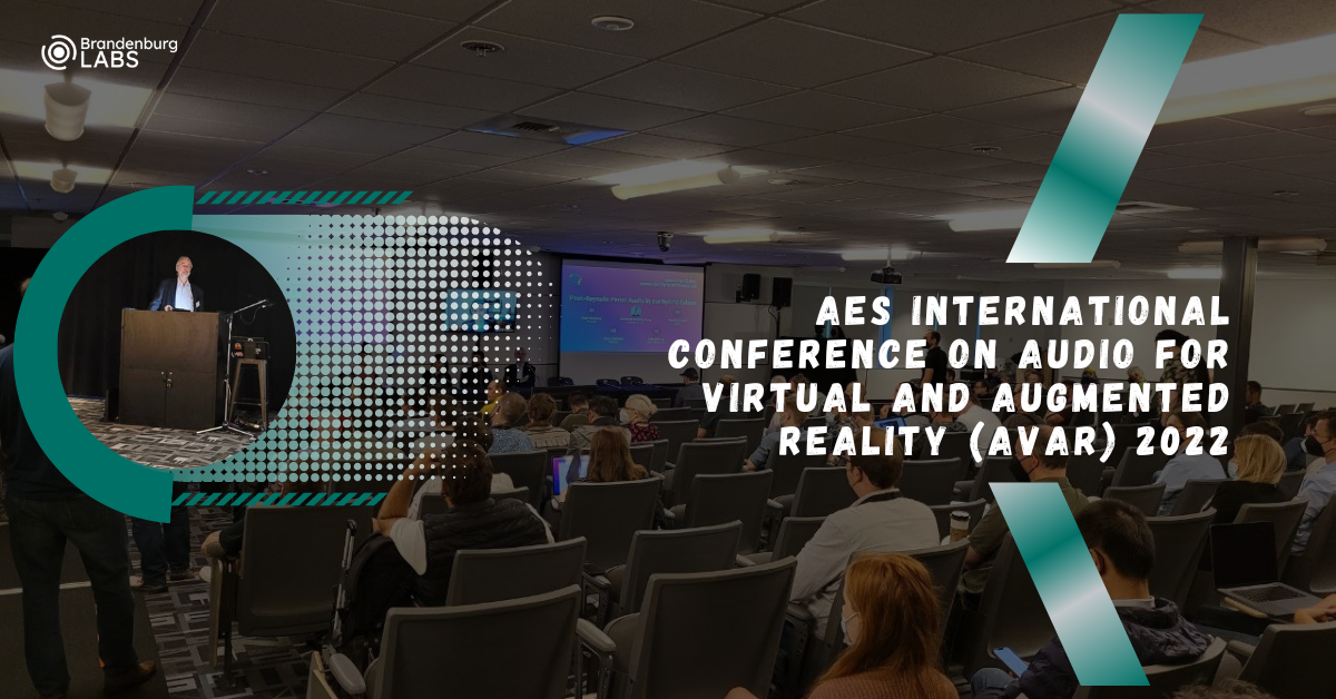 AVAR 2022 Banner Conference room of the AES International Conference on Audio for Virtual and Augmented Reality (AVAR) 2022